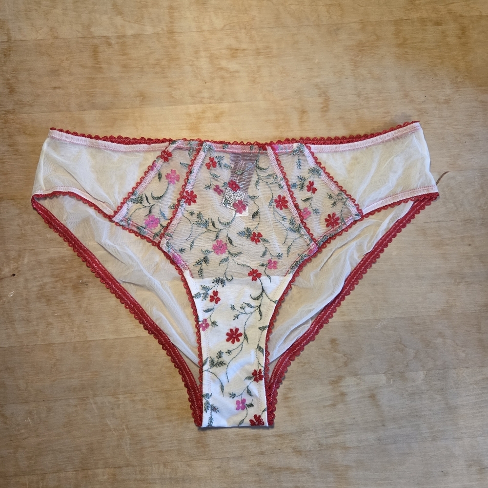 Adore ME 1X Red And White Panties